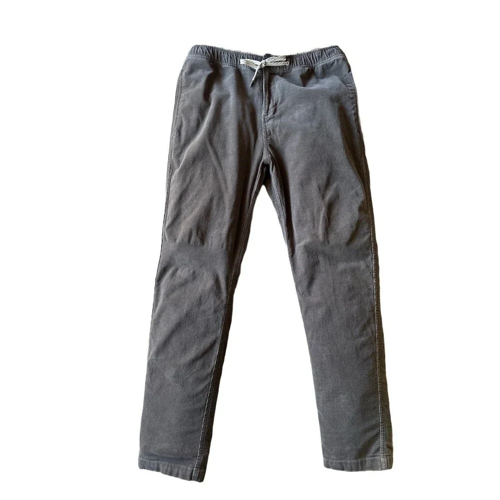 Vuori Men's L Pants Optimist Corduroy Chino Stretch Gray Style V440